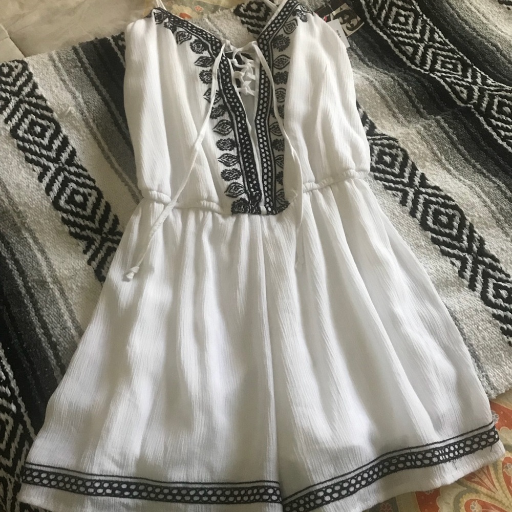 Black and white Trixxi Romper